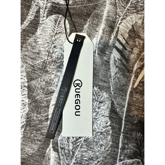 Kuegou Tee Shirt Feathers Brown And Cream Men’s Sz XXL - Picture 6 of 7